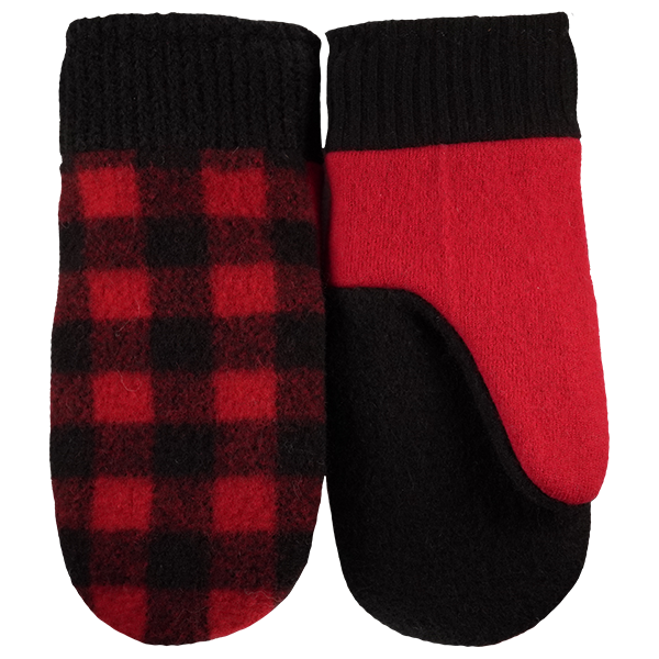 Red Buffalo Plaid Wool with Wool Cuffs