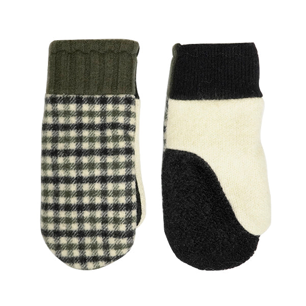 Olive / Black / Cream Wool With Wool Cuffs