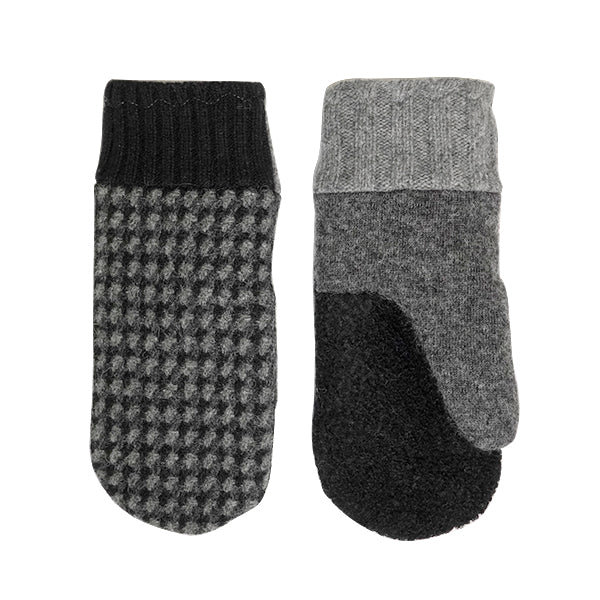 Black And Gray With Wool Cuff