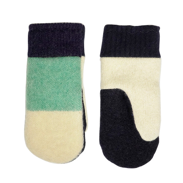 Hudson Bay Wool Green / Navy / Cream With Wool Cuffs